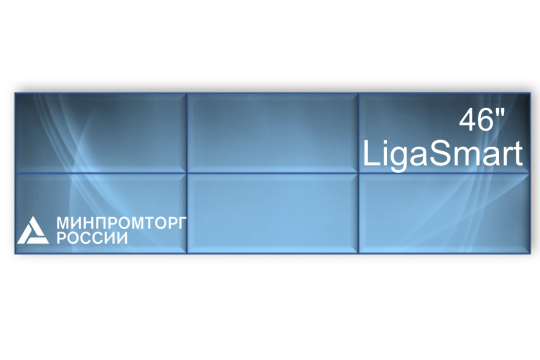 Изображение Видеостена 3x2 шов 0.88  LigaSmart 46" V 46.32