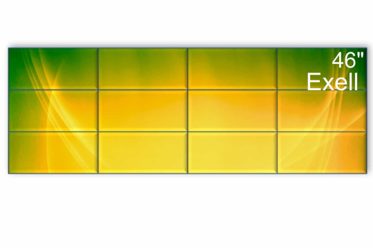 Изображение Видеостена 4x3 Exell 46" EXPD-WA46AB05