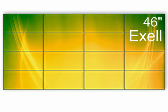 Изображение Видеостена 4x4 Exell 46" EXPD-WA46AB05