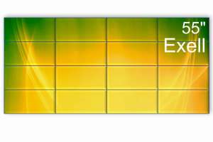  Фото видеостена 4x4 exell 55" expd-wa55ab35 - фото 2